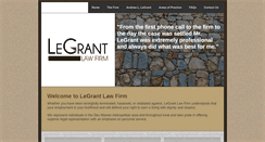 Desktop Screenshot of legrantlaw.com