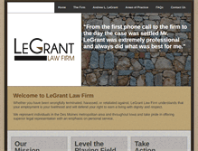 Tablet Screenshot of legrantlaw.com